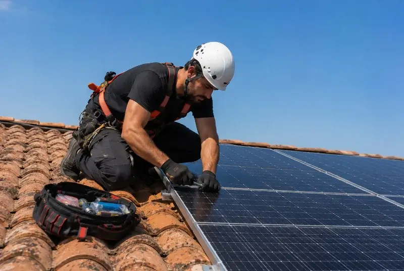 Maintenance et monitoring de panneaux solaires à Vaulx-en-Velin